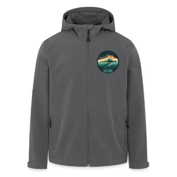 Outdoor - Recycelte Männer Softshell-Jacke von Stanley/Stella - Anthrazit - Vorne - AI Model Male 185 light (185cm)