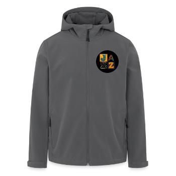 Jazz - Recycelte Männer Softshell-Jacke von Stanley/Stella - Anthrazit - Vorne - AI Model Male 185 light (185cm)
