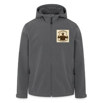 Dirigent Ich dirigiere vegetarisch - Recycelte Männer Softshell-Jacke von Stanley/Stella - Anthrazit - Vorne - AI Model Male 185 light (185cm)