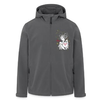 Aries - Recycelte Männer Softshell-Jacke von Stanley/Stella - Anthrazit - Vorne - AI Model Male 185 light (185cm)
