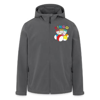 Bingo - Recycelte Männer Softshell-Jacke von Stanley/Stella - Anthrazit - Vorne - AI Model Male 185 light (185cm)