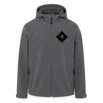 Ski, ski, skiing, après ski, freeski, winter - Men’s Recycled Softshell Jacket by Stanley/Stella - anthracite - Front - AI Model Male 185 light (185cm)