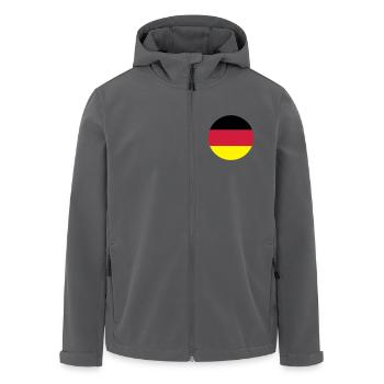 Deutschland - Recycelte Männer Softshell-Jacke von Stanley/Stella - Anthrazit - Vorne - AI Model Male 185 light (185cm)