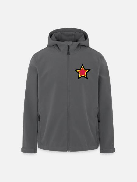 Stern - Recycelte Männer Softshell-Jacke von Stanley/Stella - Anthrazit