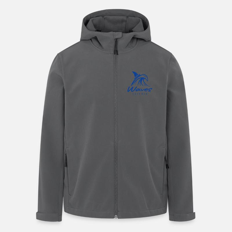 Waves Catcher Surf Grafik - Recycelte Männer Softshell-Jacke von Stanley/Stella - Anthrazit