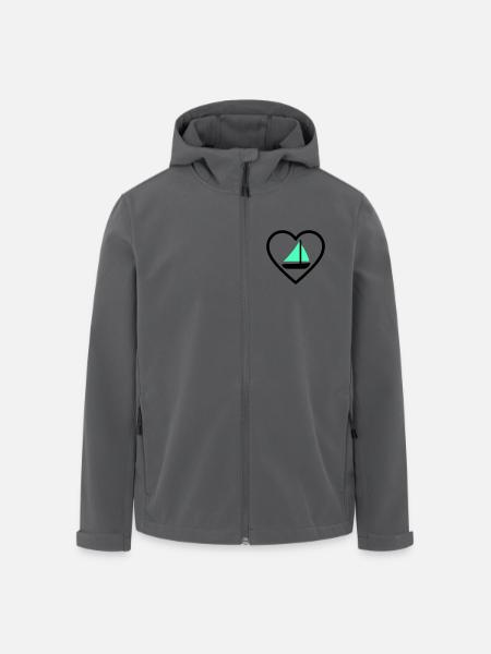 Cuore Vela – Passione Navigazione - Men’s Recycled Softshell Jacket by Stanley/Stella - anthracite