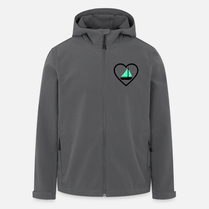 Cuore Vela – Passione Navigazione - Men’s Recycled Softshell Jacket by Stanley/Stella - anthracite