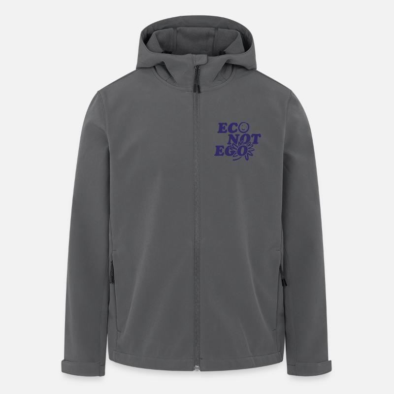 Eco statt Ego - Recycelte Männer Softshell-Jacke von Stanley/Stella - Anthrazit