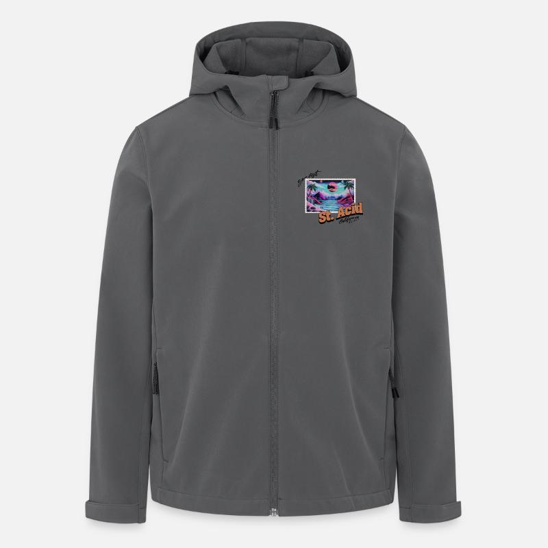 St. Acid - Recycelte Männer Softshell-Jacke von Stanley/Stella - Anthrazit