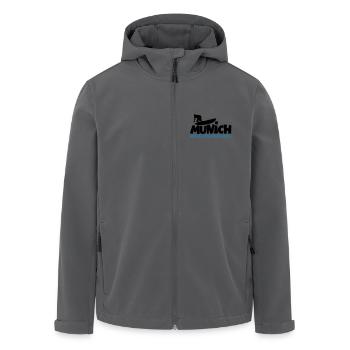Munich Riversurfing München Surfer - Recycelte Männer Softshell-Jacke von Stanley/Stella - Anthrazit - Vorne - AI Model Male 185 light (185cm)