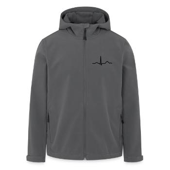 Herzschlag - Recycelte Männer Softshell-Jacke von Stanley/Stella - Anthrazit - Vorne - AI Model Male 185 light (185cm)