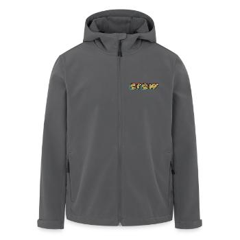 CREW - Team Member - Personal - ORGA - Mitarbeiter - Recycelte Männer Softshell-Jacke von Stanley/Stella - Anthrazit - Vorne - AI Model Male 185 light (185cm)
