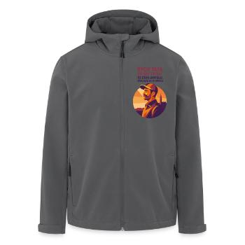 Vater aus Oppeln zu sein – das ist eine Geisteshaltung - Recycelte Männer Softshell-Jacke von Stanley/Stella - Anthrazit - Vorne - AI Model Male 185 light (185cm)