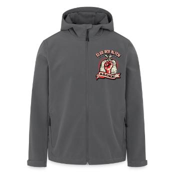 Club der alten Säcke - Faust - Recycelte Männer Softshell-Jacke von Stanley/Stella - Anthrazit - Vorne - AI Model Male 185 light (185cm)