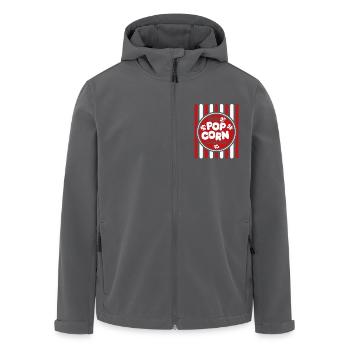 Frisches Popcorn - knusprig & lecker - Geschenk - Recycelte Männer Softshell-Jacke von Stanley/Stella - Anthrazit - Vorne - AI Model Male 185 light (185cm)