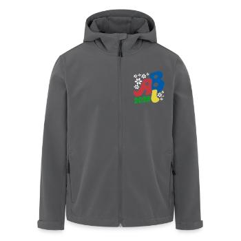 Abi 25 - Abitur - Blumen Geschenk - Recycelte Männer Softshell-Jacke von Stanley/Stella - Anthrazit - Vorne - AI Model Male 185 light (185cm)