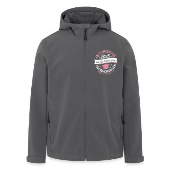 Abiturientin 2025 mit der Lizenz zum Klugscheissen - Recycelte Männer Softshell-Jacke von Stanley/Stella - Anthrazit - Vorne - AI Model Male 185 light (185cm)