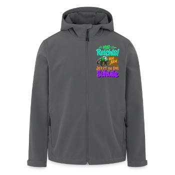 Traktor Kinder Einschulung - Recycelte Männer Softshell-Jacke von Stanley/Stella - Anthrazit - Vorne - AI Model Male 185 light (185cm)