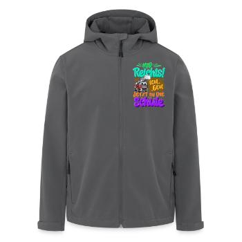 Einschulung Feuerwehr - Recycelte Männer Softshell-Jacke von Stanley/Stella - Anthrazit - Vorne - AI Model Male 185 light (185cm)