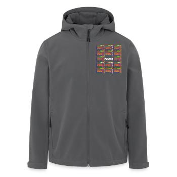 Sternzeichen Fische - Recycelte Männer Softshell-Jacke von Stanley/Stella - Anthrazit - Vorne - AI Model Male 185 light (185cm)