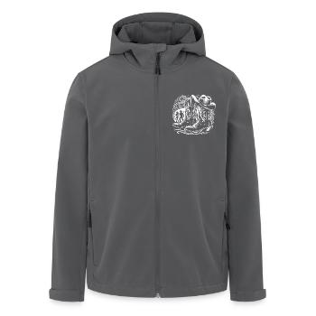 Line Dancing Country Dance - Line Dance Tanzen - Recycelte Männer Softshell-Jacke von Stanley/Stella - Anthrazit - Vorne - AI Model Male 185 light (185cm)