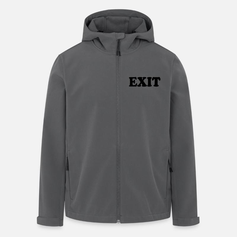 Exit - Recycelte Männer Softshell-Jacke von Stanley/Stella - Anthrazit