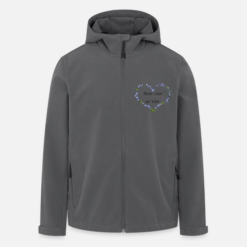 Bester Onkel der Welt - Recycelte Männer Softshell-Jacke von Stanley/Stella - Anthrazit