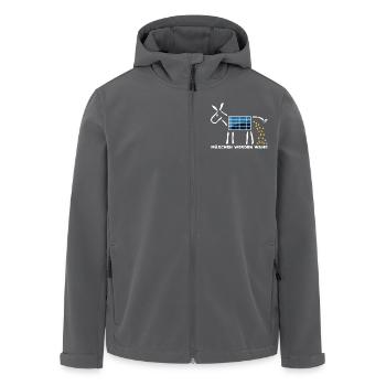 Märchen werden wahr - Goldesel - Photovoltaik - Recycelte Männer Softshell-Jacke von Stanley/Stella - Anthrazit - Vorne - AI Model Male 185 light (185cm)