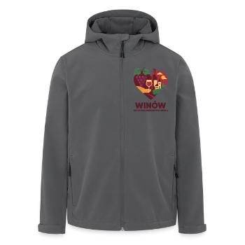 Winów – das Herz des südlichen Opole - Recycelte Männer Softshell-Jacke von Stanley/Stella - Anthrazit - Vorne - AI Model Male 185 light (185cm)