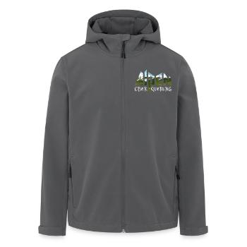 Alpenüberquerung Alpen Überquerung Wandern - Recycelte Männer Softshell-Jacke von Stanley/Stella - Anthrazit - Vorne - AI Model Male 185 light (185cm)