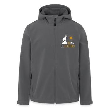 Bergbegeistert 1 - Recycelte Männer Softshell-Jacke von Stanley/Stella - Anthrazit - Vorne - AI Model Male 185 light (185cm)