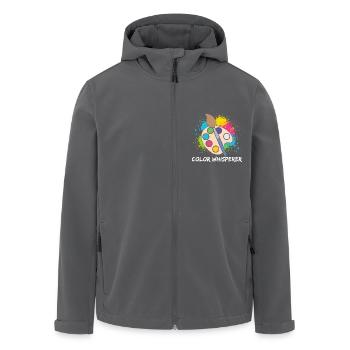 Funny Art Painter Color Whisperer Drawing - Recycelte Männer Softshell-Jacke von Stanley/Stella - Anthrazit - Vorne - AI Model Male 185 light (185cm)