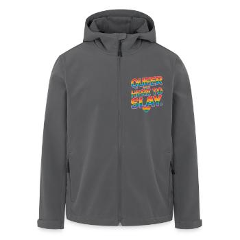 Queer And Here To Slay LGBTQ Gay Pride Month LGBT - Recycelte Männer Softshell-Jacke von Stanley/Stella - Anthrazit - Vorne - AI Model Male 185 light (185cm)