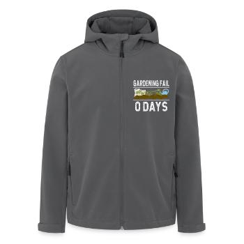 Gardening Fail Plant Lover 0 Days Gardener - Recycelte Männer Softshell-Jacke von Stanley/Stella - Anthrazit - Vorne - AI Model Male 185 light (185cm)