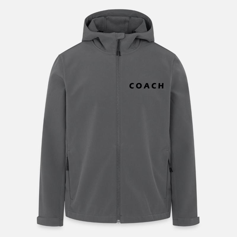 COACH - Recycelte Männer Softshell-Jacke von Stanley/Stella - Anthrazit