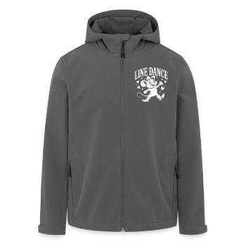 Line Dance Maus lustige Maus tanzt Linedance - Recycelte Männer Softshell-Jacke von Stanley/Stella - Anthrazit - Vorne - AI Model Male 185 light (185cm)