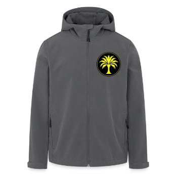 Palme Symbol - Recycelte Männer Softshell-Jacke von Stanley/Stella - Anthrazit - Vorne - AI Model Male 185 light (185cm)