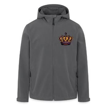 Krone - Recycelte Männer Softshell-Jacke von Stanley/Stella - Anthrazit - Vorne - AI Model Male 185 light (185cm)
