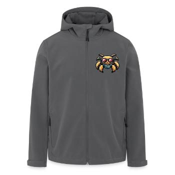 Tarantula Comic Cool Sommer - Recycelte Männer Softshell-Jacke von Stanley/Stella - Anthrazit - Vorne - AI Model Male 185 light (185cm)