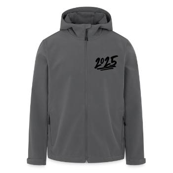 2025 Jahr - Recycelte Männer Softshell-Jacke von Stanley/Stella - Anthrazit - Vorne - AI Model Male 185 light (185cm)