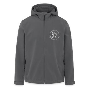 Friede auf Erden, Taube des Friedens - Recycelte Männer Softshell-Jacke von Stanley/Stella - Anthrazit - Vorne - AI Model Male 185 light (185cm)