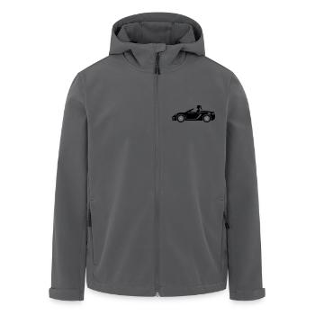 Sportauto Girl Turbo - Recycelte Männer Softshell-Jacke von Stanley/Stella - Anthrazit - Vorne - AI Model Male 185 light (185cm)