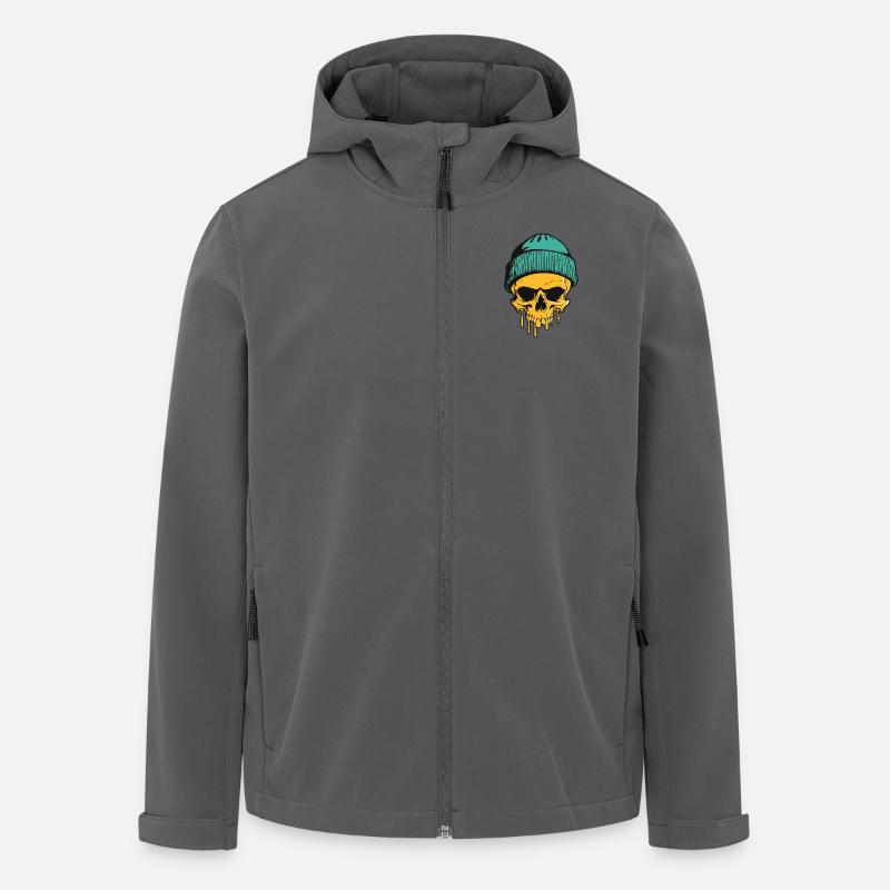Schädel - Recycelte Männer Softshell-Jacke von Stanley/Stella - Anthrazit