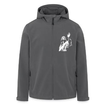 Jesus Christus Christlich - Recycelte Männer Softshell-Jacke von Stanley/Stella - Anthrazit - Vorne - AI Model Male 185 light (185cm)