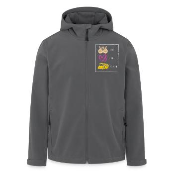 Schulbusfahrer Schulbus - Recycelte Männer Softshell-Jacke von Stanley/Stella - Anthrazit - Vorne - AI Model Male 185 light (185cm)