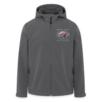 Gesundheit - Recycelte Männer Softshell-Jacke von Stanley/Stella - Anthrazit - Vorne - AI Model Male 185 light (185cm)