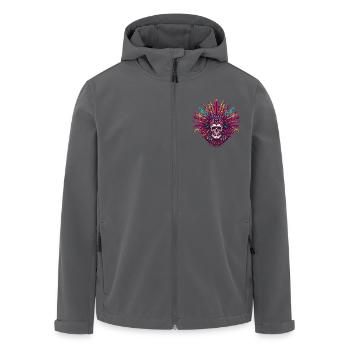 Indianer Skelett - Recycelte Männer Softshell-Jacke von Stanley/Stella - Anthrazit - Vorne - AI Model Male 185 light (185cm)