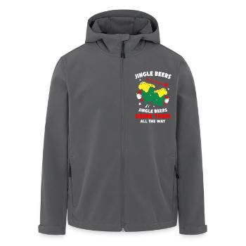 Santa Clause Beers - Recycelte Männer Softshell-Jacke von Stanley/Stella - Anthrazit - Vorne - AI Model Male 185 light (185cm)