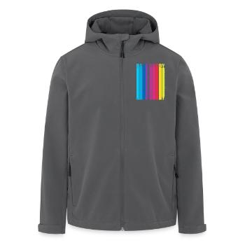 Rave Raver Techno music Techno bass Mischpult - Recycelte Männer Softshell-Jacke von Stanley/Stella - Anthrazit - Vorne - AI Model Male 185 light (185cm)