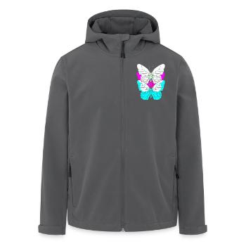 Rave Raver Techno music Techno bass Mischpult - Recycelte Männer Softshell-Jacke von Stanley/Stella - Anthrazit - Vorne - AI Model Male 185 light (185cm)